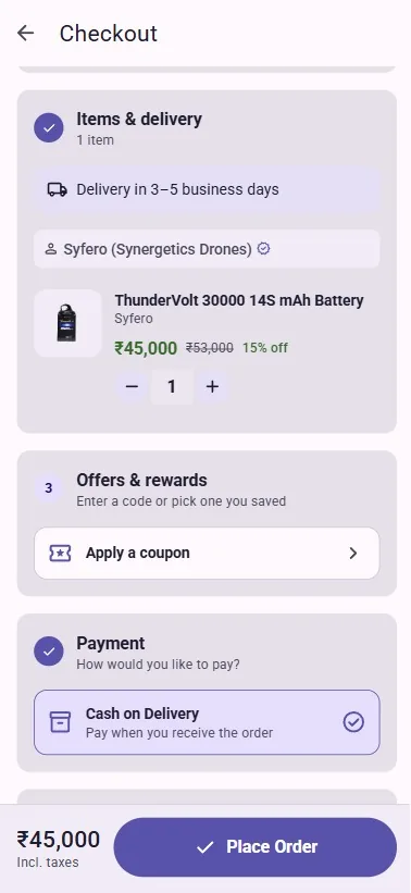Place your order