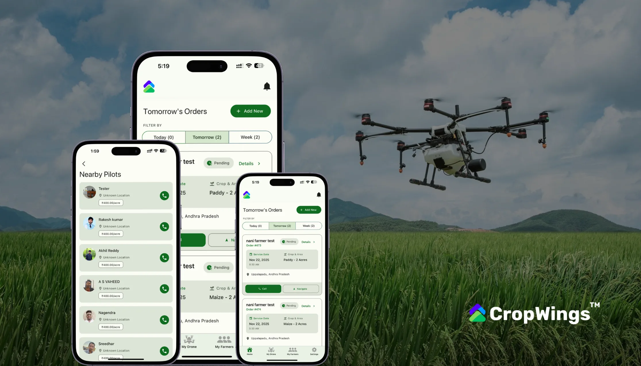 Drone Spraying Made Easy: Farmers Can Now Book Drone Spraying Services in Clicks with CropWings App